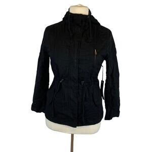 Design by Olivia Women's Military Anorak Safari Hoodie Jacket L